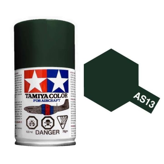 86513-Peinture bombe Vert Foncé USAF AS13 Tamiya - 86513