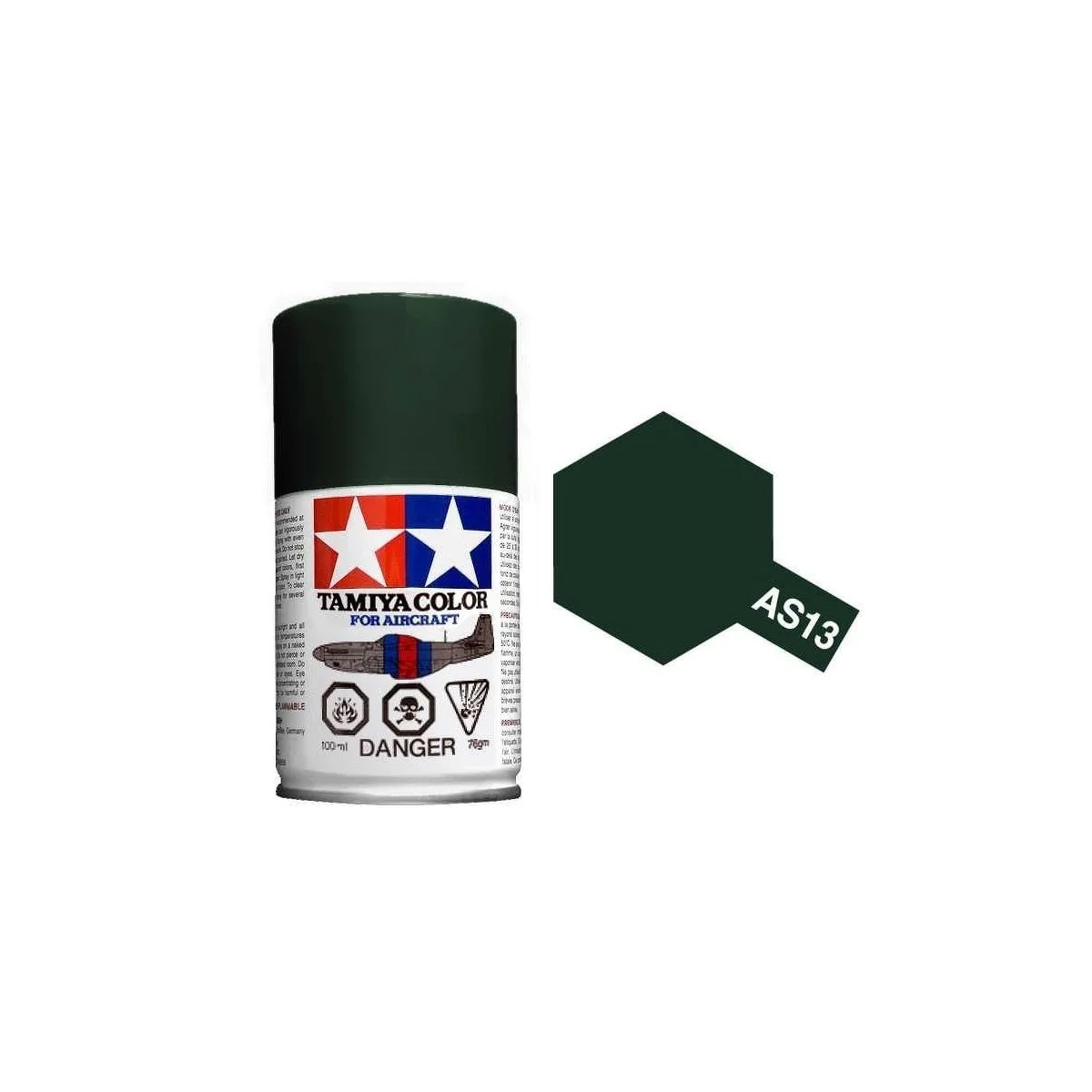 Peinture bombe Vert Foncé USAF AS13 Tamiya Tamiya 86513 - 1 Peinture bombe Vert Foncé USAF AS13 Tamiya Tamiya 86513 - 1