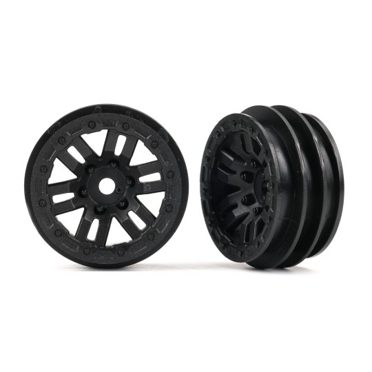 TRX-9768-Black Defender Rim 1.0" (x2) TRX-4M Traxxas