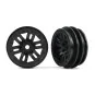 TRX-9768-Rim Defender Black 1.0" (x2) TRX-4M Traxxas - TRX-9768