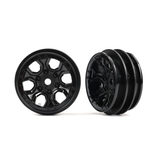 TRX-9770-Jante Bronco Noir 1.0" (x2) TRX-4M Traxxas