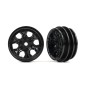 TRX-9770-Black Bronco Rim 1.0" (x2) TRX-4M Traxxas