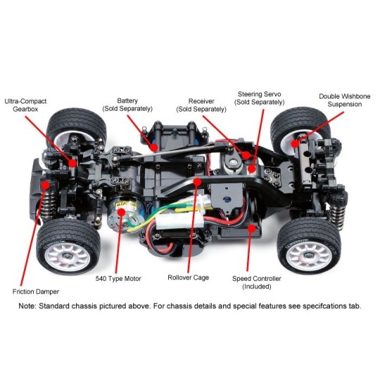 47308-Kit Volkswagen Golf Mk.1 Groupe 2 M-05 au 1/10 Tamiya