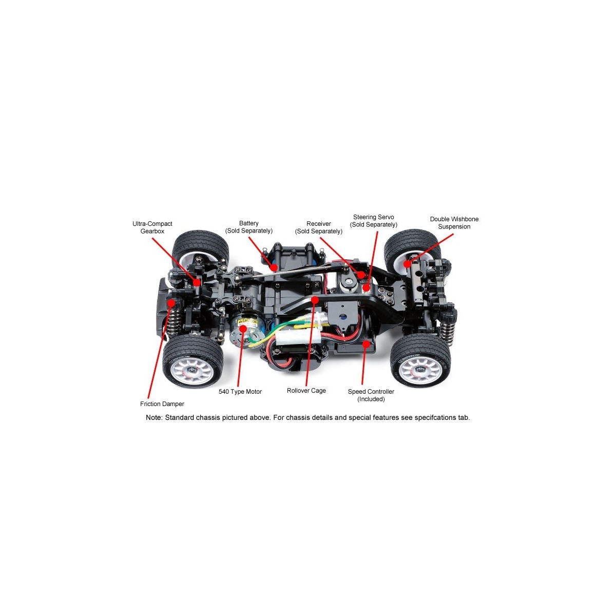 Volkswagen Golf Mk.1 Group 2 M-06 Kit 1/10 Tamiya Tamiya 47308 - 2