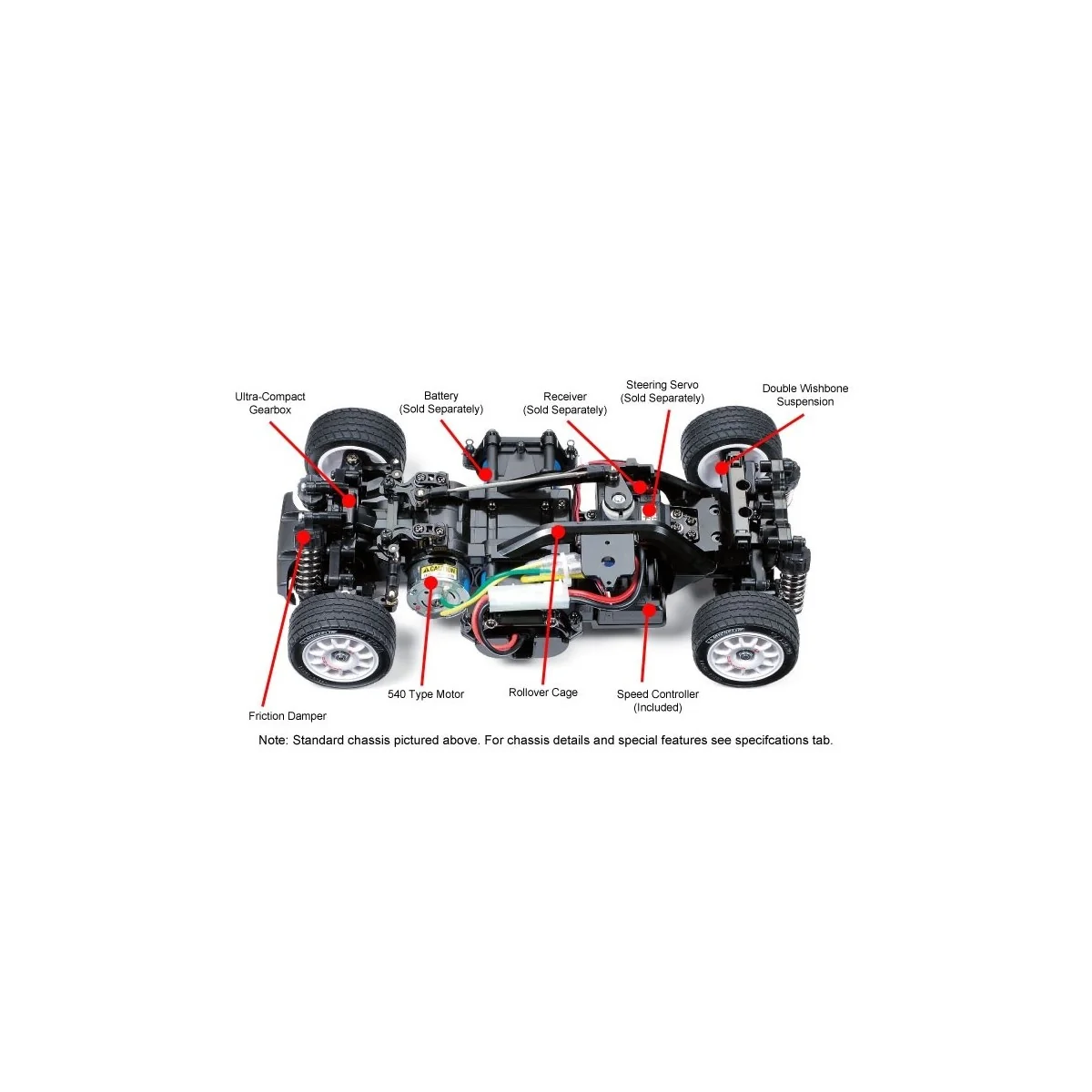 Volkswagen Golf Mk.1 Group 2 M-06 Kit 1/10 Tamiya Tamiya 47308 - 2
