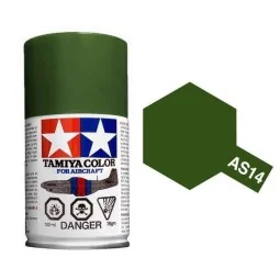 Peinture bombe Vert Olive USAF AS14 Tamiya Tamiya 86514 - 1