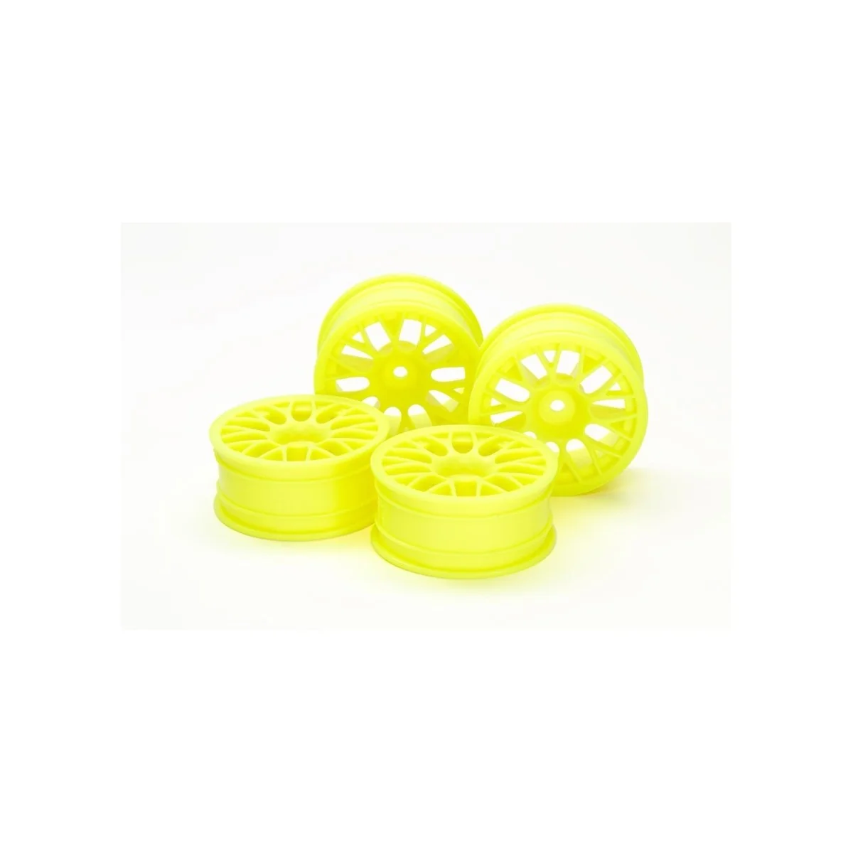 Rims 24mm Type BBS Fluorescent Yellow (x4) Tamiya Tamiya 54850 - 1