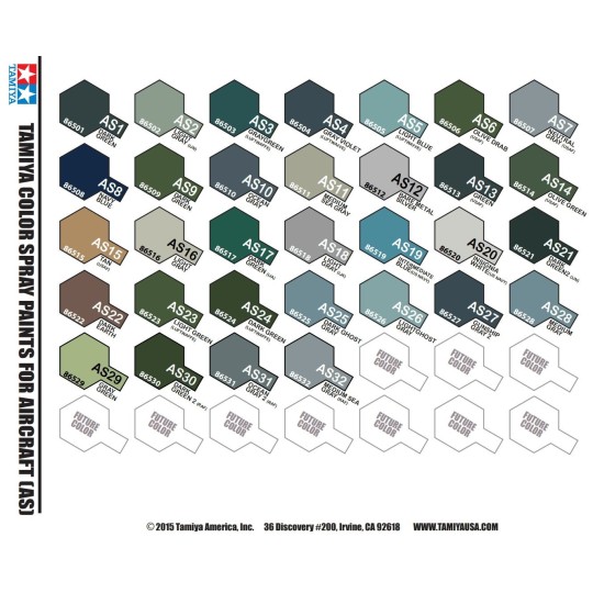 86514-Paint bomb green Olive USAF AS14 Tamiya