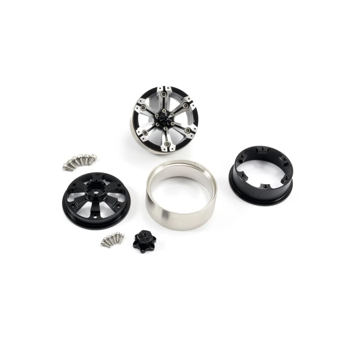 Jantes lourdes Beadlock 1.9" aluminium 6 rayons gris/noir 1/10 (2) Fastrax Fastrax FAST0145 - 2 Jantes lourdes Beadlock 1.9" aluminium 6 rayons gris/noir 1/10 (2) Fastrax Fastrax FAST0145 - 2