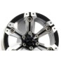 FAST0145-Jantes lourdes Beadlock 1.9" aluminium 6 rayons gris/noir 1/10 (2) Fastrax - FAST0145