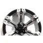Beadlock 1.9" aluminum 6-spoke gray/black heavy wheels 1/10 (2) Fastrax Fastrax FAST0145 - 3 FAST0145-Fastrax 1/10 (2) Fastrax 6-spoke 1/10" aluminum beadlock heavy-duty rims, grey/black - FAST0145