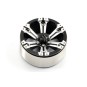 FAST0145-Jantes lourdes Beadlock 1.9" aluminium 6 rayons gris/noir 1/10 (2) Fastrax - FAST0145