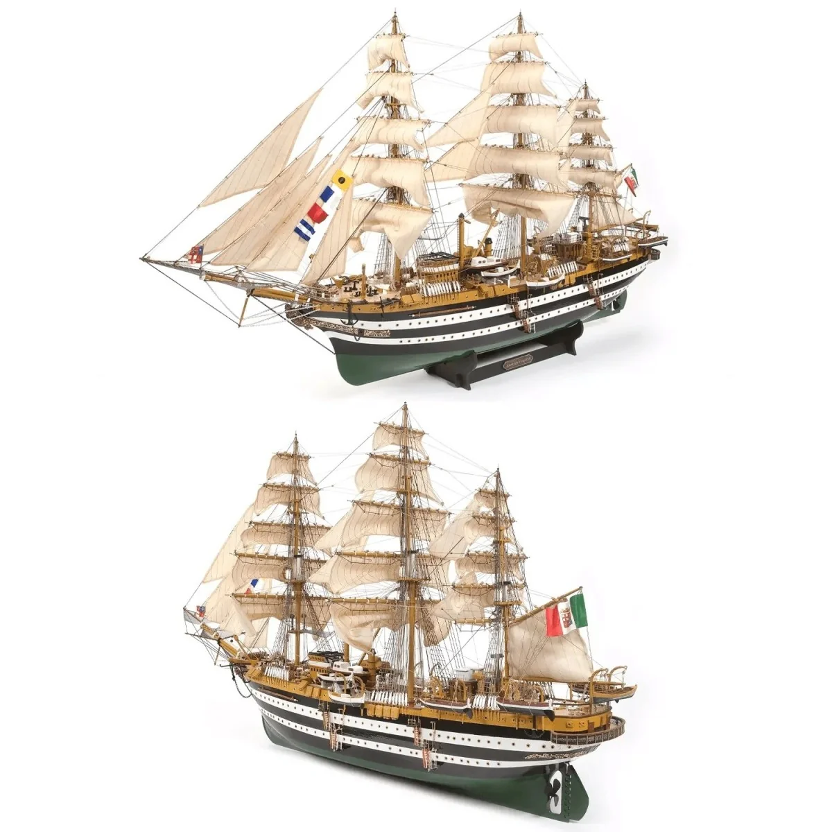 Boat Amerigo Vespucci 1/100 wood construction kit OcCre OcCre 15006 - 3 Boat Amerigo Vespucci 1/100 wood construction kit OcCre OcCre 15006 - 3