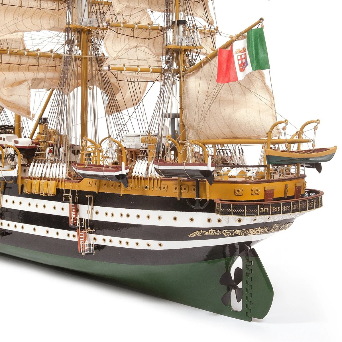 Boat Amerigo Vespucci 1/100 wood construction kit OcCre OcCre 15006 - 6