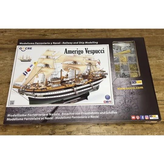 Boat Amerigo Vespucci 1/100 wood construction kit OcCre OcCre 15006 - 9 15006-Amerigo Vespucci 1/100 scale wooden construction kit OcCre - 15006
