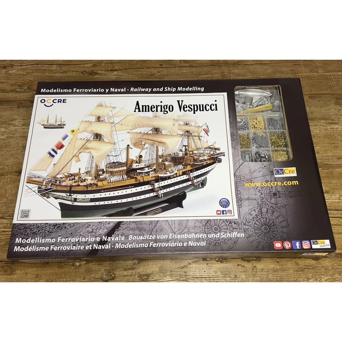 Boat Amerigo Vespucci 1/100 wood construction kit OcCre OcCre 15006 - 9 Boat Amerigo Vespucci 1/100 wood construction kit OcCre OcCre 15006 - 9