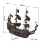 Dutch flying 1/50 wood construction kit OcCre OcCre 14010 - 2 14010-Flying Dutchman 1/50 scale wooden construction kit OcCre - 14010