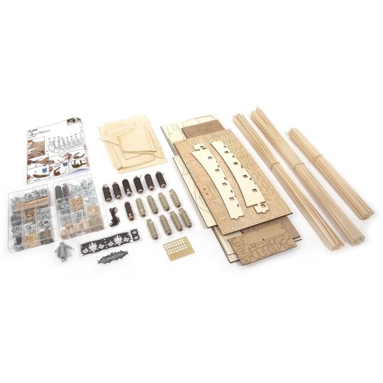 Dutch flying 1/50 wood construction kit OcCre OcCre 14010 - 8 14010-Flying Dutchman 1/50 scale wooden construction kit OcCre - 14010