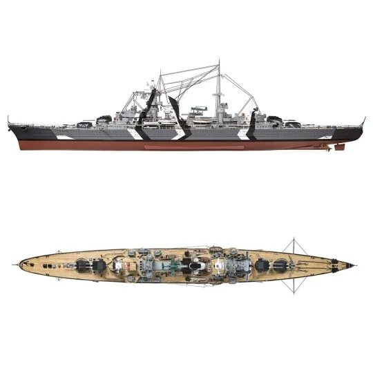 16000-Prinz Eugen 1/200 kit construction bois OcCre - 16000