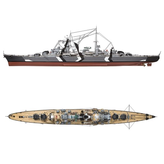 Prinz Eugen 1/200 wood construction kit OcCre OcCre 16000 - 3 16000-Prinz Eugen 1/200 wooden construction kit OcCre - 16000