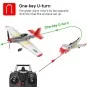 V761-5V2R-Avion P-51D Mustang 400mm V1 Rouge avec stabilisateur de vol RTF Volantex - V761-5V2R