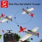 V761-5V2R-Avion P-51D Mustang 400mm V1 Rouge avec stabilisateur de vol RTF Volantex - V761-5V2R