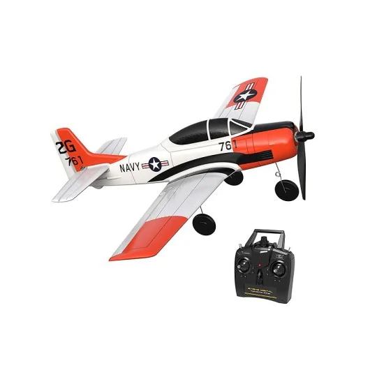 V761-9-Volantex T-28 Trojan 400mm Aircraft with RTF Flight Stabilizer - V761-9