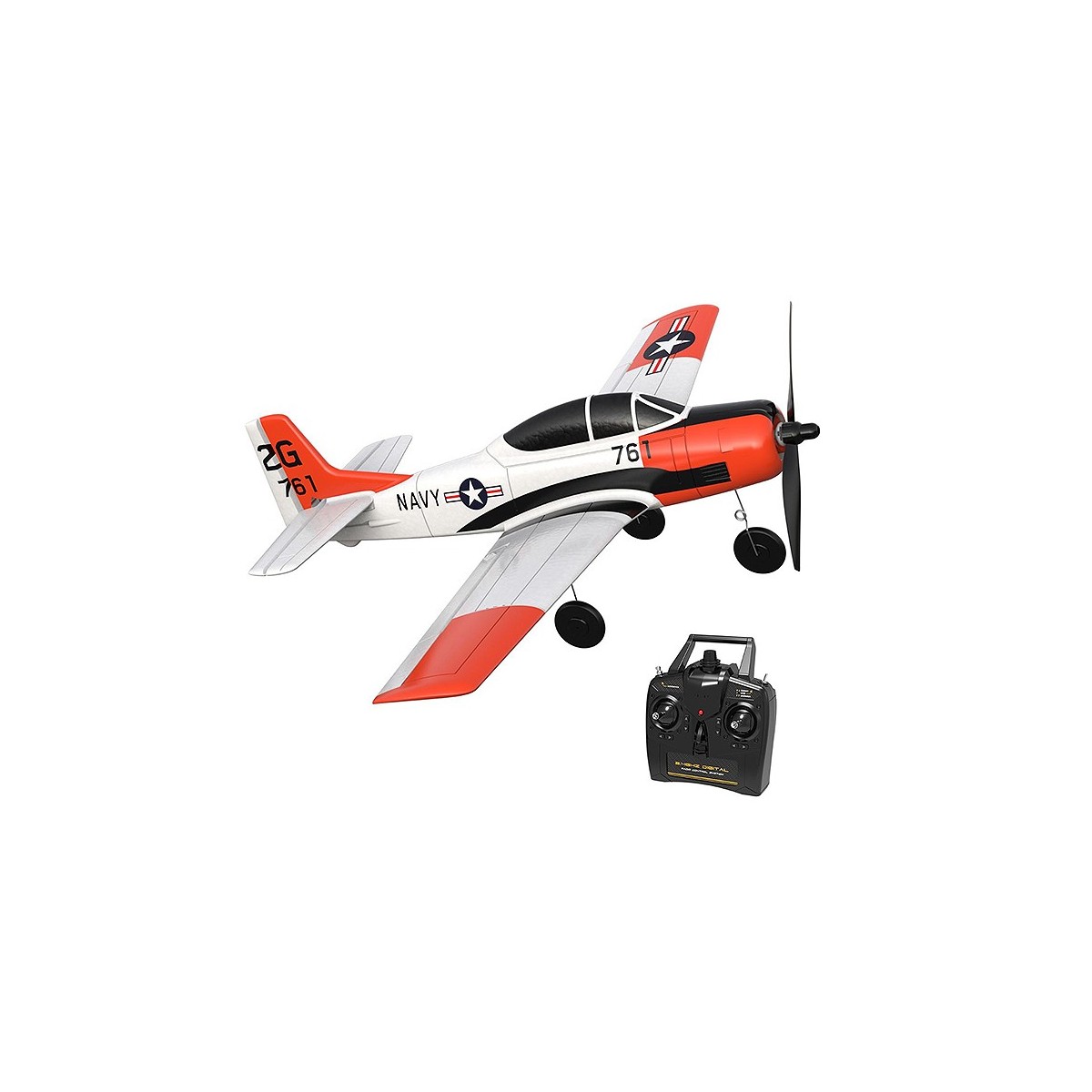 Avion T-28 Trojan 400mm avec stabilisateur de vol RTF Volantex Volantex V761-9 - 1