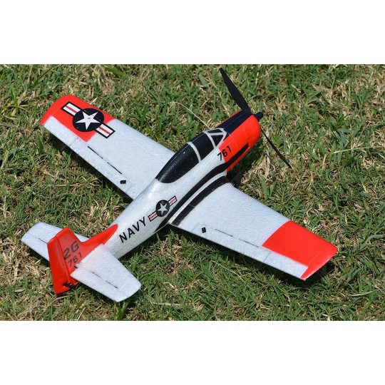 V761-9-Avion T-28 Trojan 400mm avec stabilisateur de vol RTF Volantex