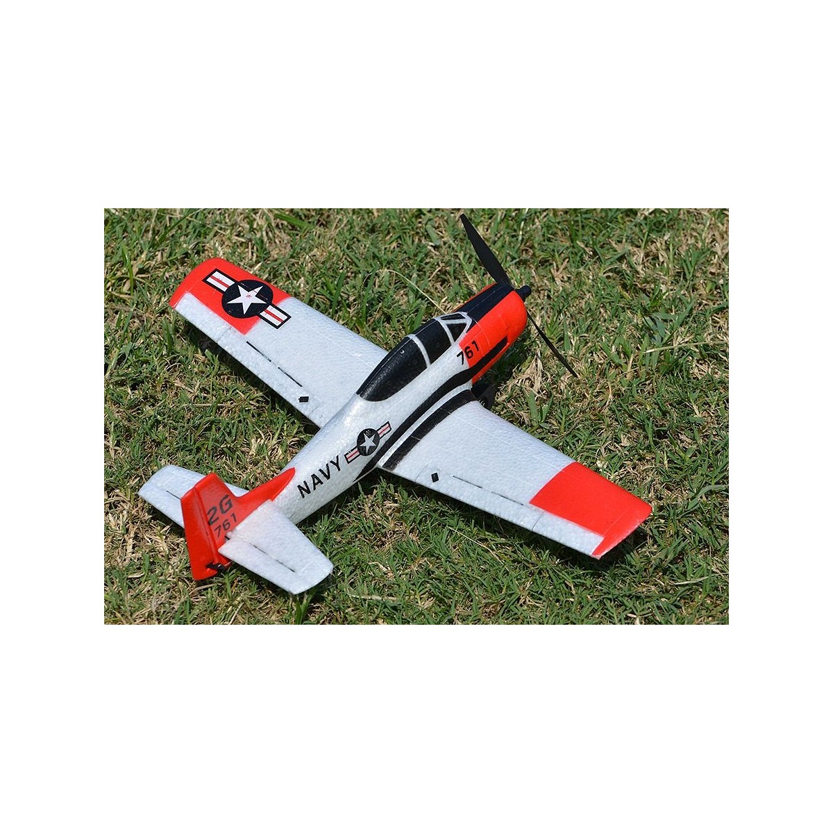 Avion T-28 Trojan 400mm avec stabilisateur de vol RTF Volantex Volantex V761-9 - 2