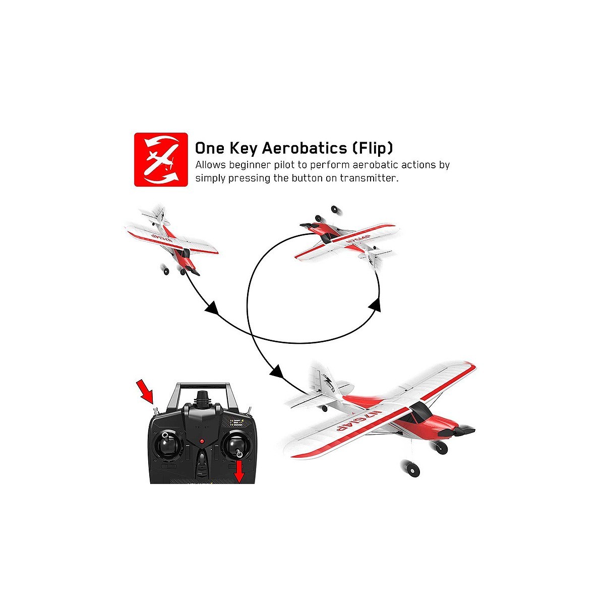 Avion Sport Cub 500 - 500mm avec stabilisateur de vol RTF Volantex Volantex V761-4 - 2