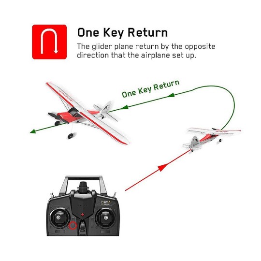 V761-4-Sport aircraft Cub 500 - 500mm with flight stabilizer RTF Volantex