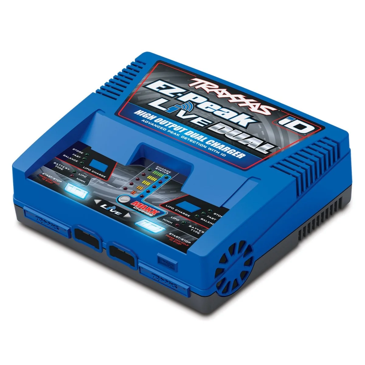 EZ-Peak Live DUAL iD 4S 200W Traxxas Dual Fast Charger Traxxas TRX-2973G - 1 EZ-Peak Live DUAL iD 4S 200W Traxxas Dual Fast Charger Traxxas TRX-2973G - 1