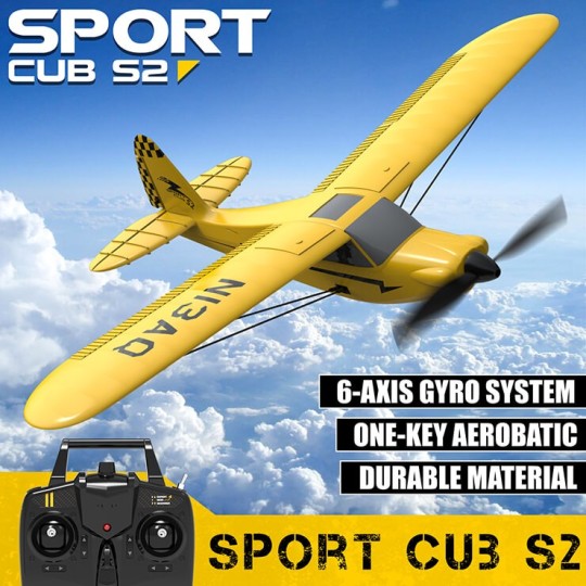 V761-14-Sport aircraft Cub S2 400mm with RTF Volantex flight stabilizer