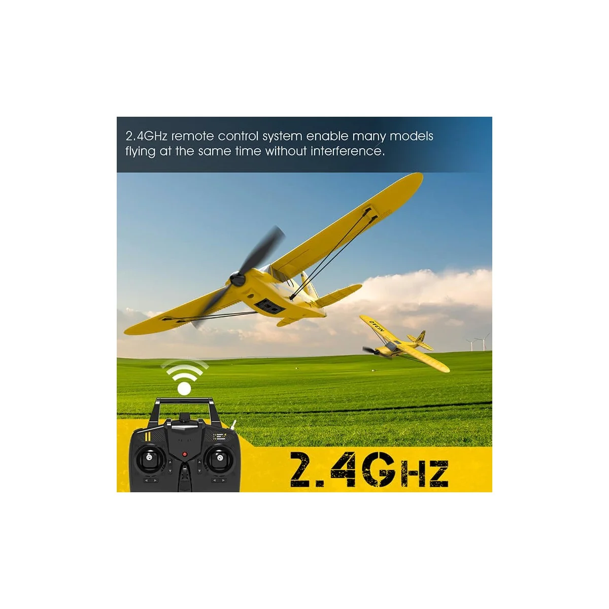 Sport aircraft Cub S2 400mm with RTF Volantex flight stabilizer Volantex V761-14 - 9 Sport aircraft Cub S2 400mm with RTF Volantex flight stabilizer Volantex V761-14 - 9