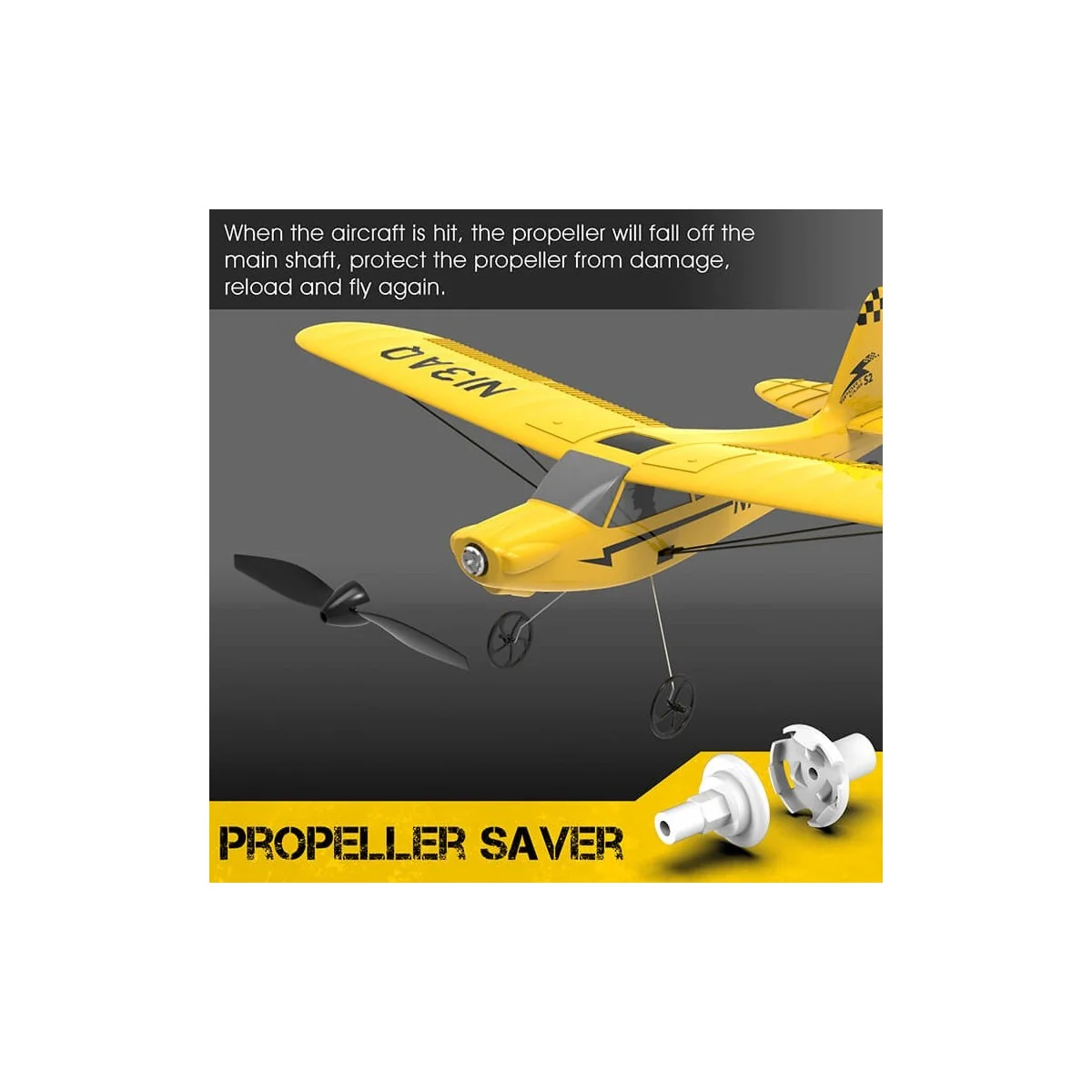 Sport aircraft Cub S2 400mm with RTF Volantex flight stabilizer Volantex V761-14 - 10 Sport aircraft Cub S2 400mm with RTF Volantex flight stabilizer Volantex V761-14 - 10