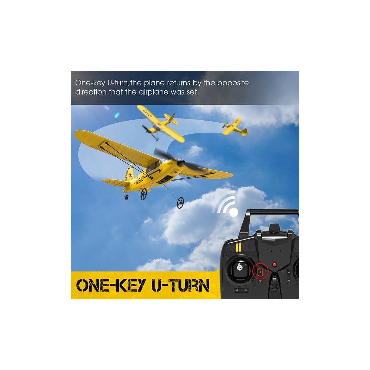 Sport aircraft Cub S2 400mm with RTF Volantex flight stabilizer Volantex V761-14 - 11