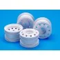 54964-Jantes blanches avt/arr Race truck Camion (x4) Tamiya - 54964