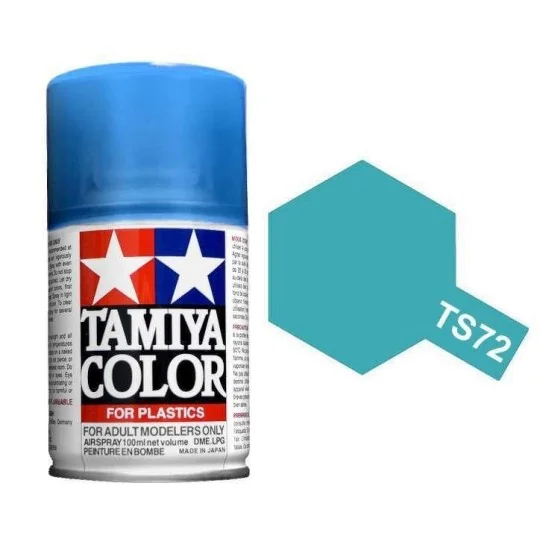 Tamiya TS72 Translucent Blue Spray Paint - 85072 - 85072 85072-Tamiya TS72 Translucent Blue Spray Paint - 85072