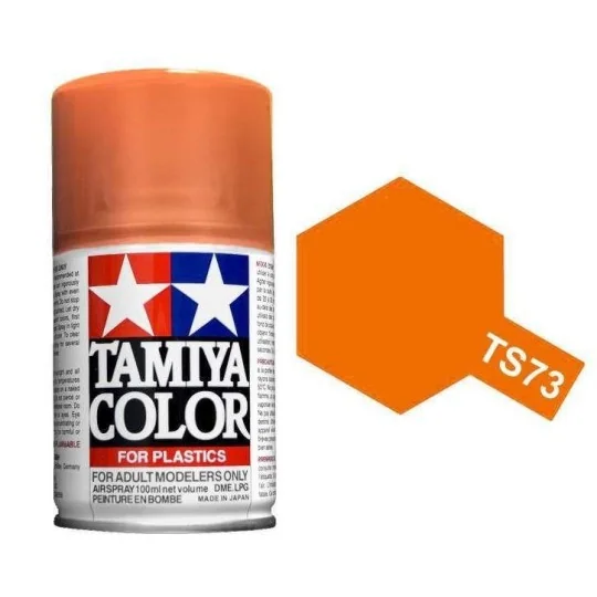 85073-Peinture bombe Orange translucide TS73 Tamiya - 85073