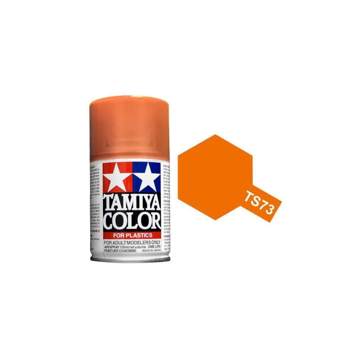 Tamiya TS73 Translucent Orange Spray Paint - 85073