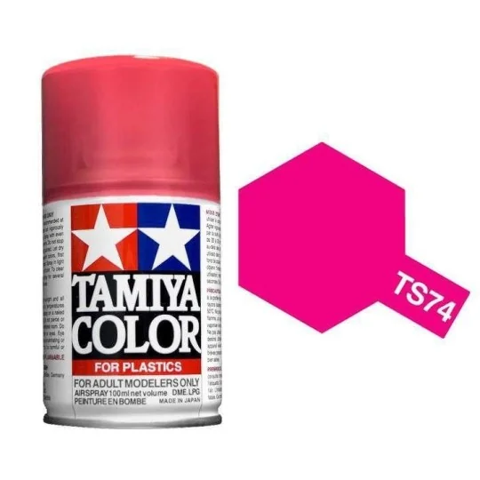 Peinture bombe Rouge translucide TS74 Tamiya Tamiya 85074 - 1 85074-Peinture bombe Rouge translucide TS74 Tamiya - 85074