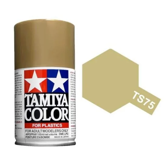 Tamiya TS75 Glossy Metallic Champagne Spray Paint - 85075 - 85075 85075-Tamiya TS75 Glossy Metallic Champagne Spray Paint - 85075