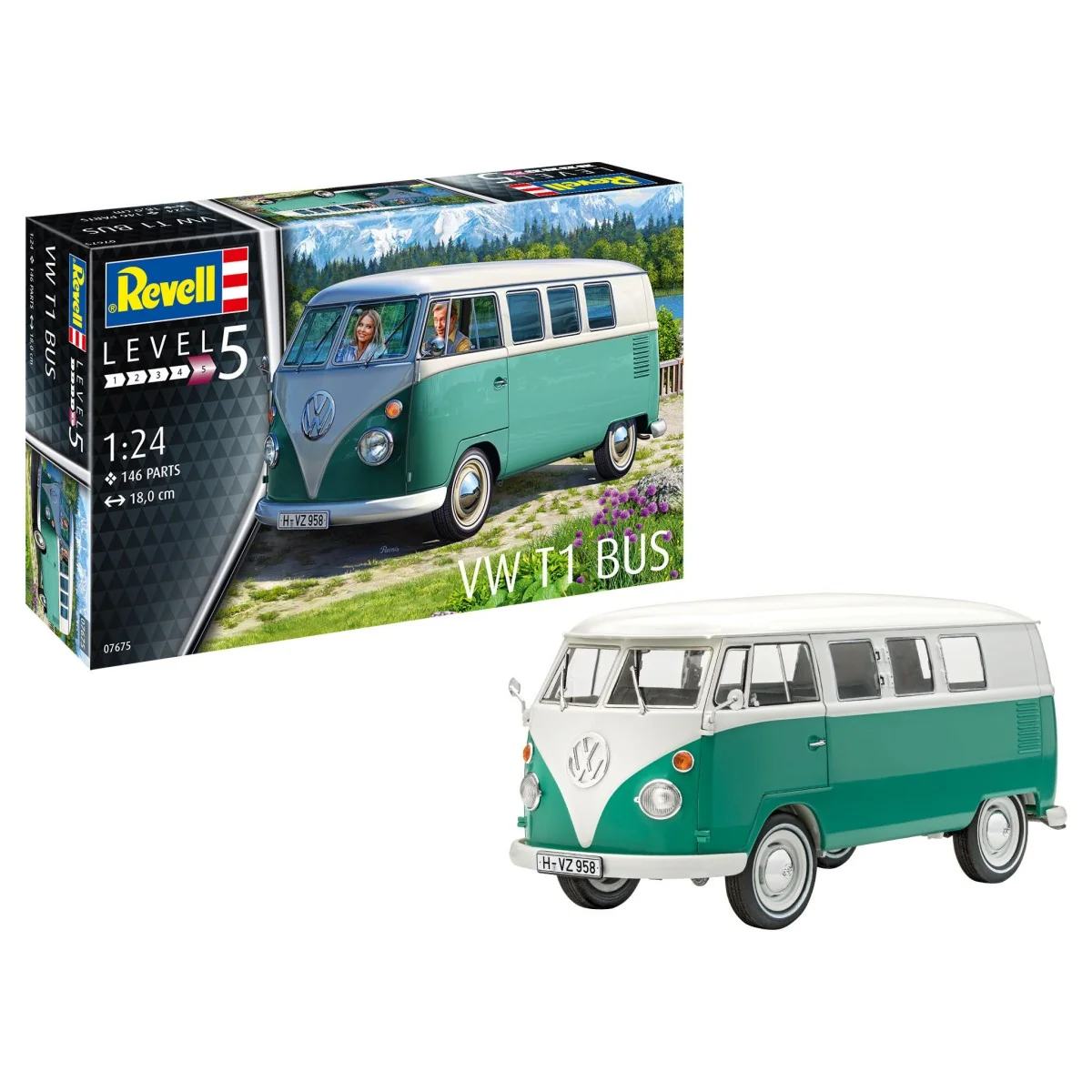 Volkswagen T1 bus 1/24 Revell Revell 07675 - 2 Volkswagen T1 bus 1/24 Revell Revell 07675 - 2