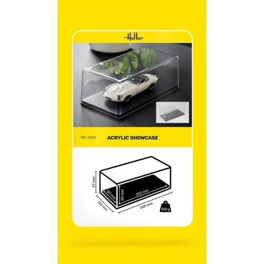 Vitrine acrylique pour présentation maquettes 1/24 Heller Heller 95201 - 7 HEL-95201-Vitrine acrylique pour présentation maquettes 1/24 Heller - HEL-95201