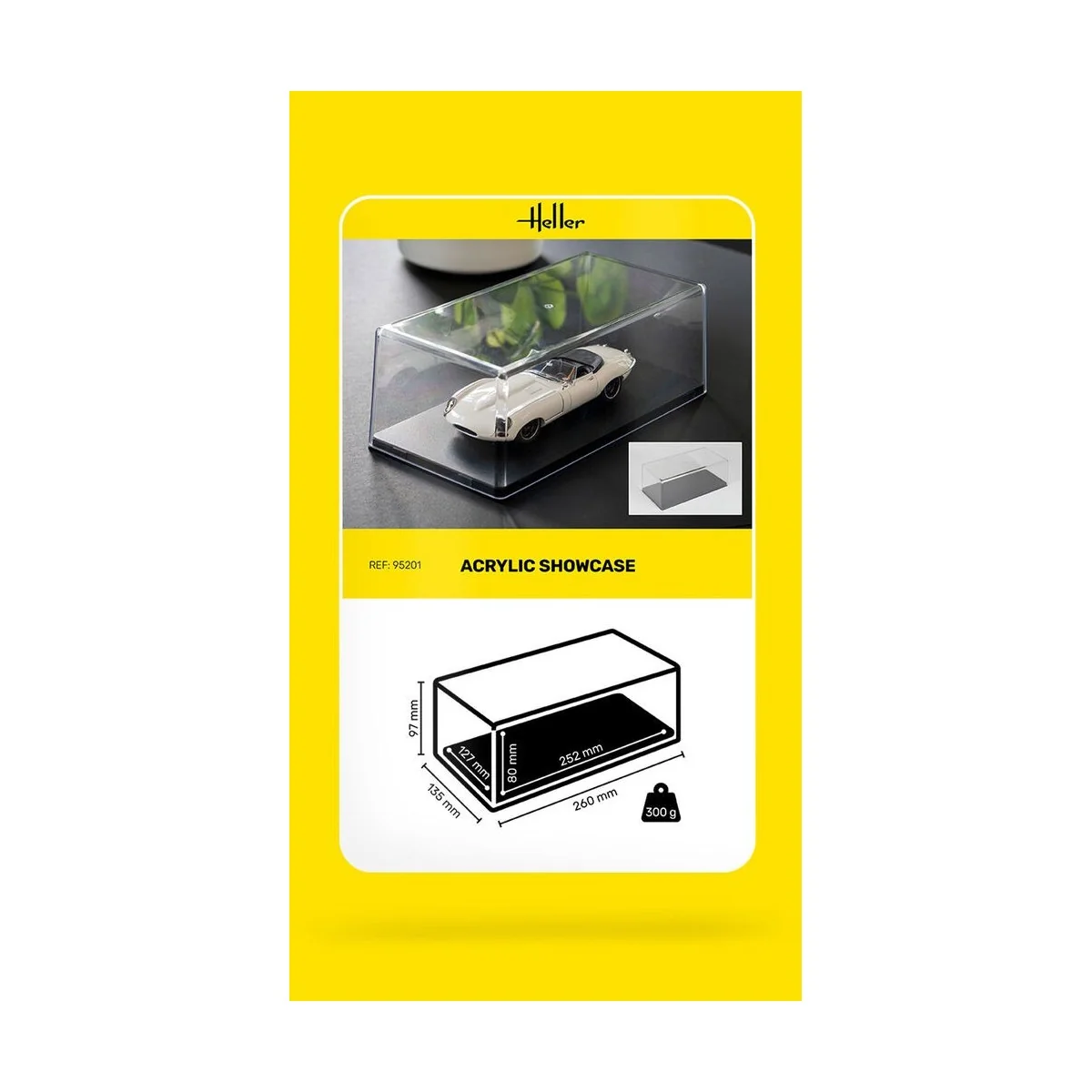 Acrylic showcase for presentation models 1/24 Heller Heller 95201 - 7