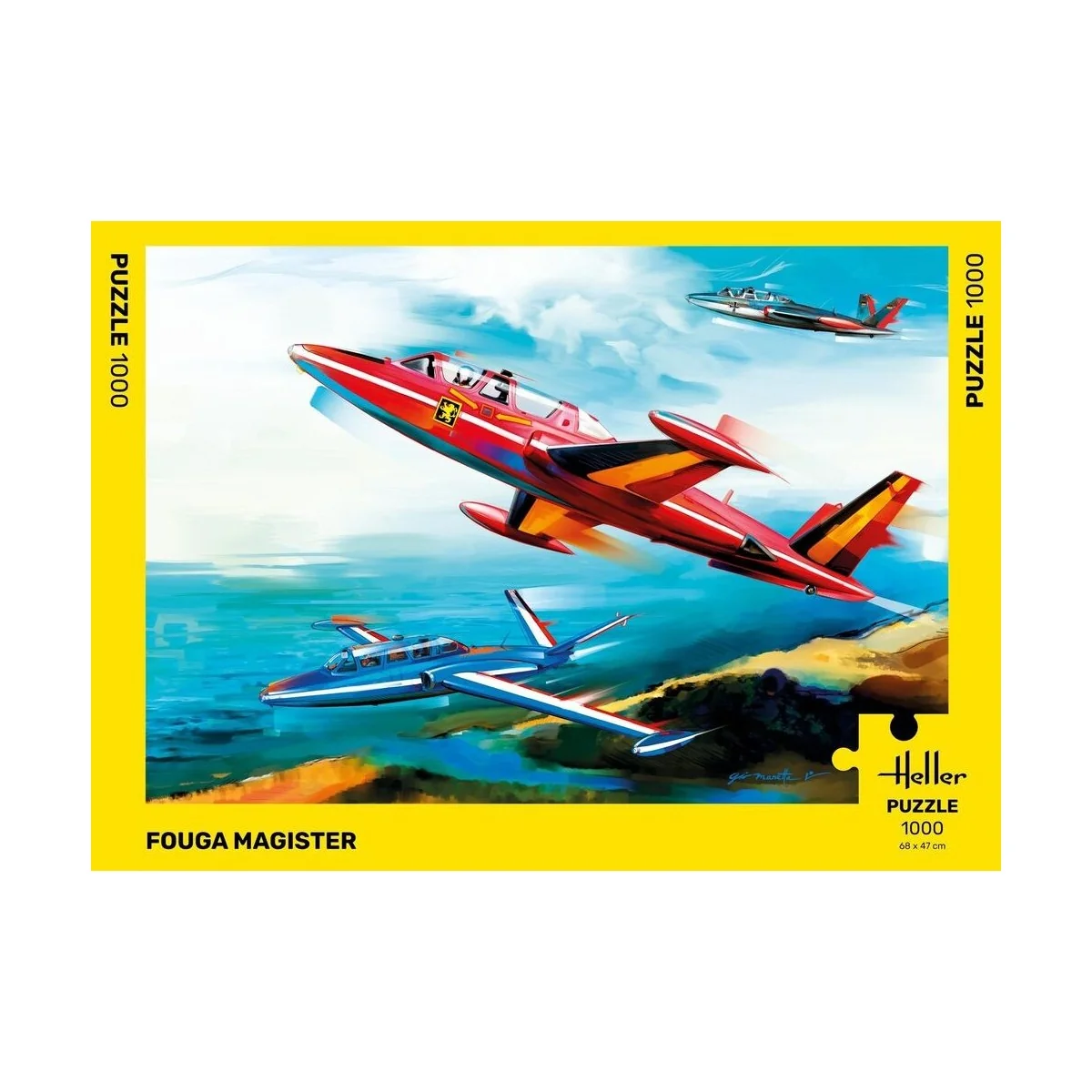 Fouga Magister Puzzle, 1000 Heller pieces Heller 20510 - 2 Fouga Magister Puzzle, 1000 Heller pieces Heller 20510 - 2
