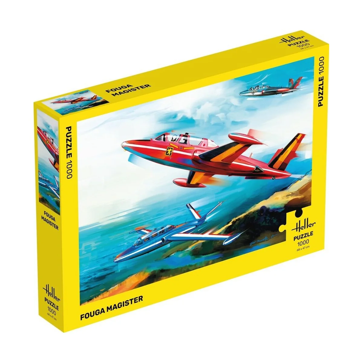 Fouga Magister Puzzle, 1000 Heller pieces Heller 20510 - 1 Fouga Magister Puzzle, 1000 Heller pieces Heller 20510 - 1