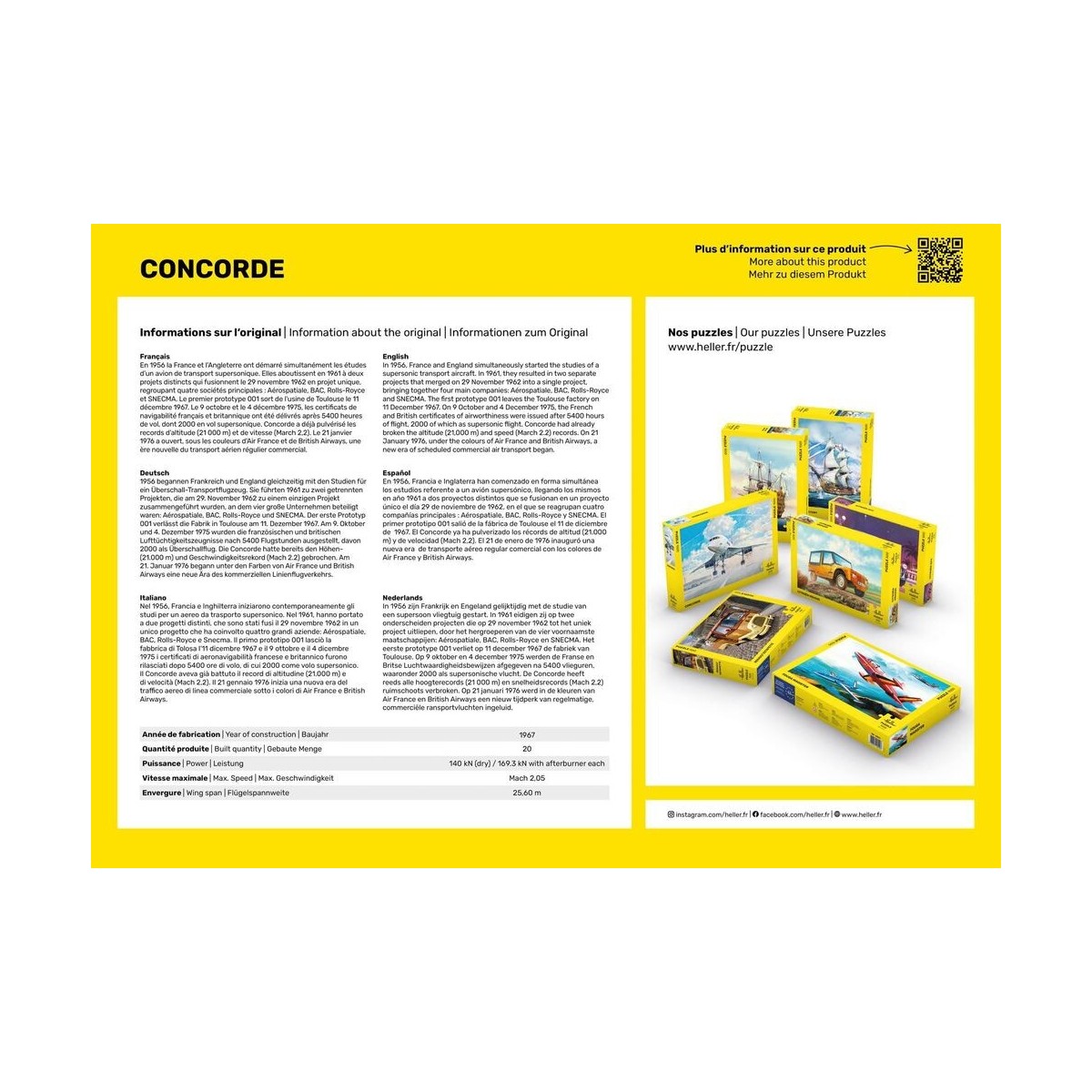 Puzzle Concorde, 1500 pièces Heller Heller 20469 - 3