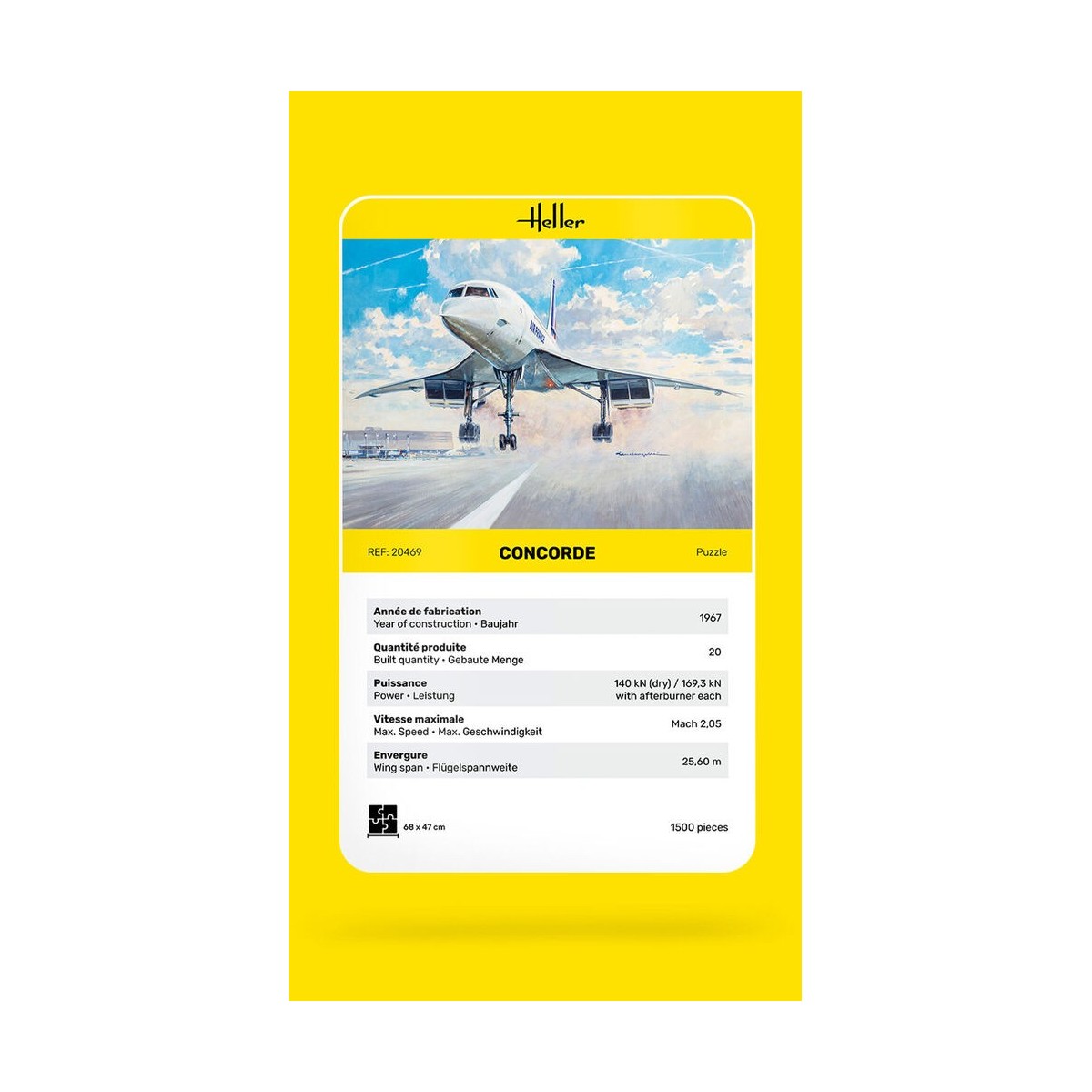 Concorde Puzzle, 1500 Heller pieces Heller 20469 - 4